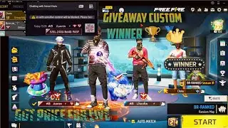 Giveaway winner 🏆 got win prize 🏆🥇/ AB CREATION 007 / GARENA FREE FIRE
