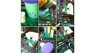 easy model making/buildings🏢/Park🏞/industrial area/community /traffic lighit🚦🚔