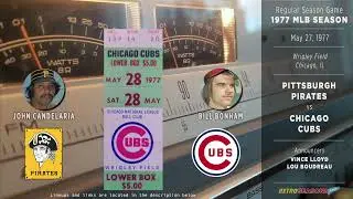 1977-May-27 &bull; PIT/CHC &bull; Pittsburgh Pirates vs Chicago Cubs - Classic Baseball Radio Broadcast