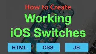 How to create iOS Switches(buttons) with HTML + CSS  + Java Script