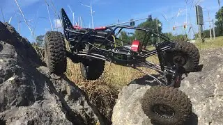 Amazon cage crawler build, first test run, sorry for the shaky handheld footage