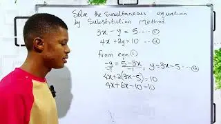 Simultaneous equations. #maths #mathematics #mathstutor #mathschallenge