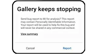 how to fix gallery keeps stopping xiaomi redmi phone || gallery keeps stopping mi