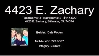 4423 E. Zachary, Stillwater, Ok 74074