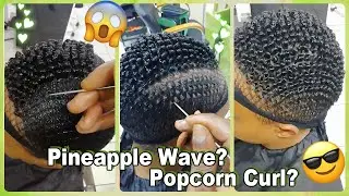 Who's Next? 🍍Pineapple Wave For Short Natural Hair? Hairstyle Tutorial #Elfinhair