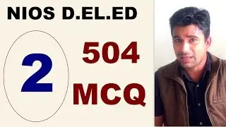 #2 - Course 504 Math MCQ Test, NIOS D.EL.ED | Online Partner