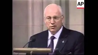 Memorial service for Columbia astronauts, VP Cheney attends