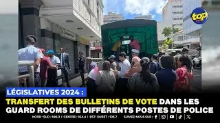 Transfert des bulletins de vote dans les Guard Rooms de diff&eacute;rents postes de police
