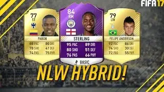 FIFA 17: INSANE 10K NLW HYBRID AROUND POTM STERLING! FIFA 17 SQUAD BUILDER!