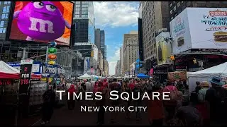 Times Square Summer 2023 Street market | 4K video