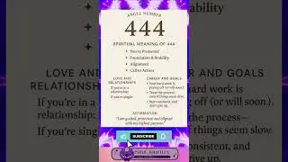 444 Angel Number Meaning | Protection, Stability & Alignment ✨