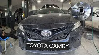 how to install front wheel hub bearing toyota camry 2018 - 2025 ... full job