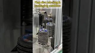 Flap disc labeling and Packaging machine.