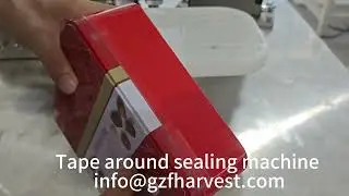 Tape Around Sealing Machine , Automatic Taping Sealing Machine , Tin Tape Around Closing Machine