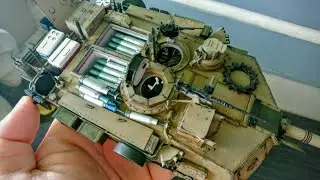 Siêu Xe Tank M1 Abrams - Super Detail M1 Abrams Full Interior Model Kit Build P.3