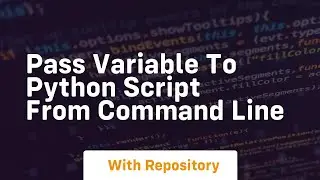 pass variable to python script from command line
