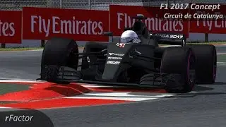 rFactor F1 2017 Concept by WRL vs. Barcelona