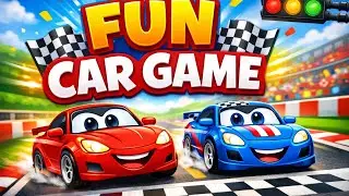🚘 Kids Car Racing Game 🎮 | Cartoon Cars Fun Video for Children