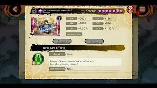 Naruto x boruto ninja voltage(nxb nv)|SAM 44 stat card