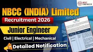 NBCC JE Recruitment 2026 | Junior Engineer Vacancy Out | Full Notification Details |Apply Online Now