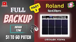 Roland Octapad Spd20pro Best Patches Backup Part-2 !! Contact 9329128784 !! Indian Tone !! #spd20pro