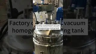 Factory customized 500L vacuum homogenizing mixing tank with electric heating #mixer #mixing
