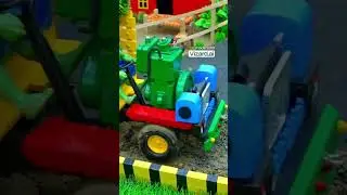 diy tractor mini road roller to making concrete road construction science project Part1.