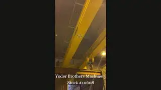 15 TON X 36' DEMAG OVERHEAD DUAL GIRDER TOP RUNNING BRIDGE CRANE
