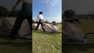 How to set up and store an inflatable tent