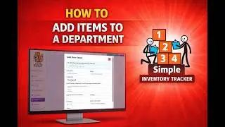 Simple Inventory Tracker add items to a department  #inventorymanagement #sit #inventorysoftware