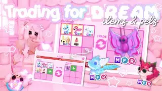 𑣲⋆˚࿔ Обмен предметами/питомцами моей мечты! (Я допустила ошибку?) 👀| Видео об обмене в Adopt Me ݁...