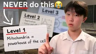 3 levels of flashcards all students MUST master (you're doing level 1)