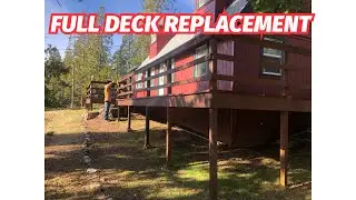 Custom deck replacement in Miwuk California
