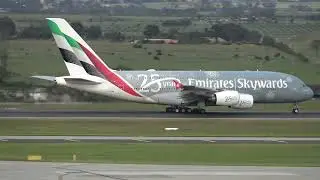 EMIRATES SPECIAL LIVERY A380 SUPER PART2 TAKE OFF RWY34 MELBOURNE YMML🛫🛫🛫✈✈✈✈