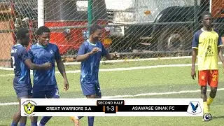 🔥⚽️Full highlights || Great Warriors SA (1-4) Asawase Ginak FC || ARFA Division Two League ||