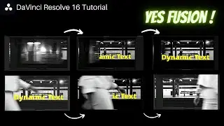 How to create Dynamic TEXT that (dis)appears with a moving object (Fusion) in DaVinci Resolve 16