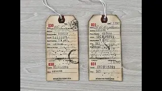 Quick & Easy | Making Vintage Ephemera out of Repair Tags