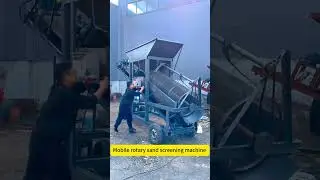 Sand screening machine #drumscreen #drumscreening #drumscreeningmachine #drumscreenfactory
