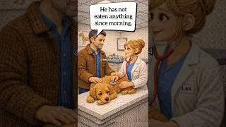 🐶В ветеринарной клинике &ndash; обсуждение проблем со здоровьем питомцев #pets #animals #english #learn...