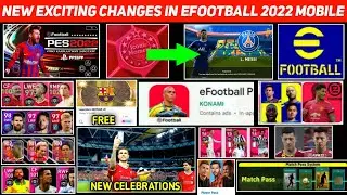 New Exciting Features & Things In eFootball Pes 2022 Mobile | eFootball 2022 Mobile