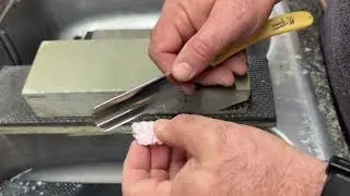Wako Toro - испанский натуральный камень - тестирование с опасными бритвами из нержавеющей стали ...
