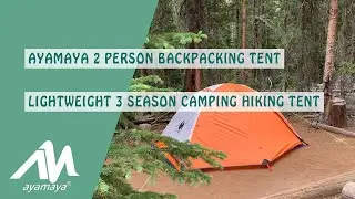 AYAMAYA Lightweight Backpacking 2 Person Easy Setup Tent Set Up Review
