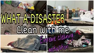 CLEAN VLOGI COMPLETE DISASTER I CLEAN WITH ME I EXTREME CLEANING MOTIVATION