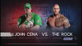 WWE 2K18 (PS4) John Cena vs The Rock Once in a lifetime Wrestlmania XXVIII