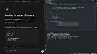 Python Crash Course 18: Looping through a dictionary