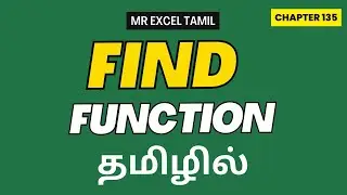 Excel Uncovered Chapter 135: FIND function in Excel in Tamil