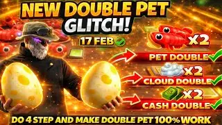 NEW DOUBLE PET GLITCH STEAL A PET 🤯😱✅ DOUBLE CLOUD & DOUBLE CASH TRICK 💯❤️&zwj;🔥#freefire #craflandmatch