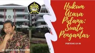 01. Hukum Acara Pidana: Suatu Pengantar