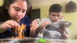 Current noodles challenge with my brother #current #noodles #nepalifood  #supportme #suscribe 