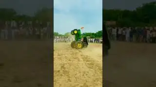 John Deere 5405 63hp tractor wheelie stunt